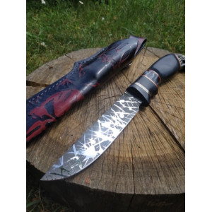 ПРИВИД ніж ручної роботи майстра студії GARAGE ART, Сталь N690  60-61 HRC. Photo 2